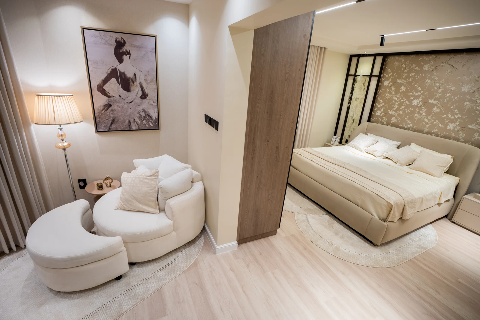 Neo-Classic Master Bedroom Suite renovation detail