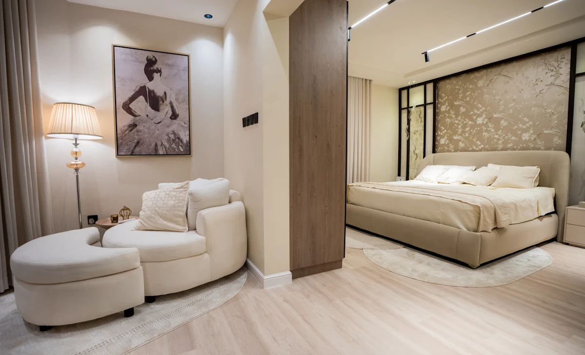 Neo-Classic Master Bedroom Suite renovation detail