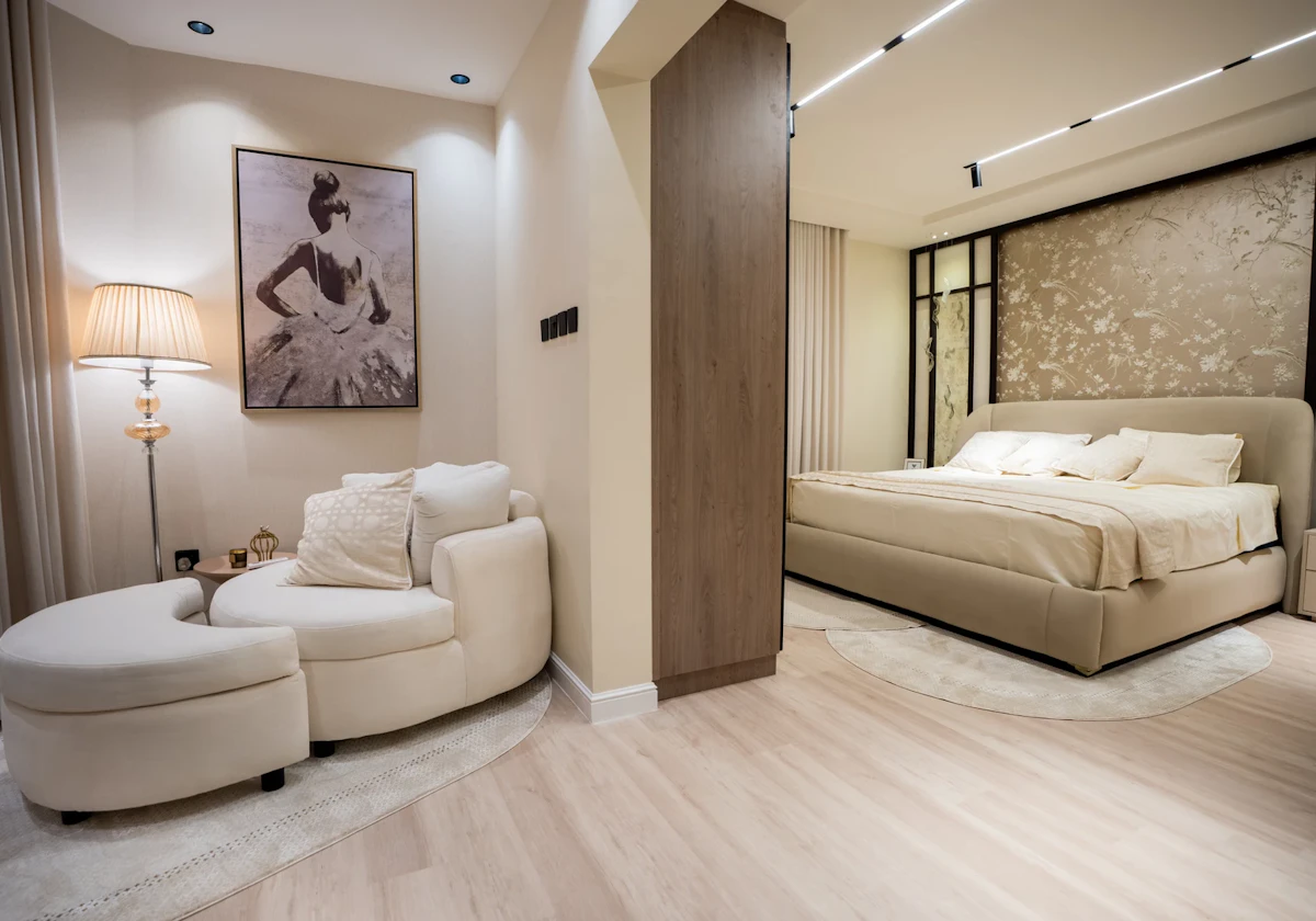 Neo-Classic Master Bedroom Suite renovation detail