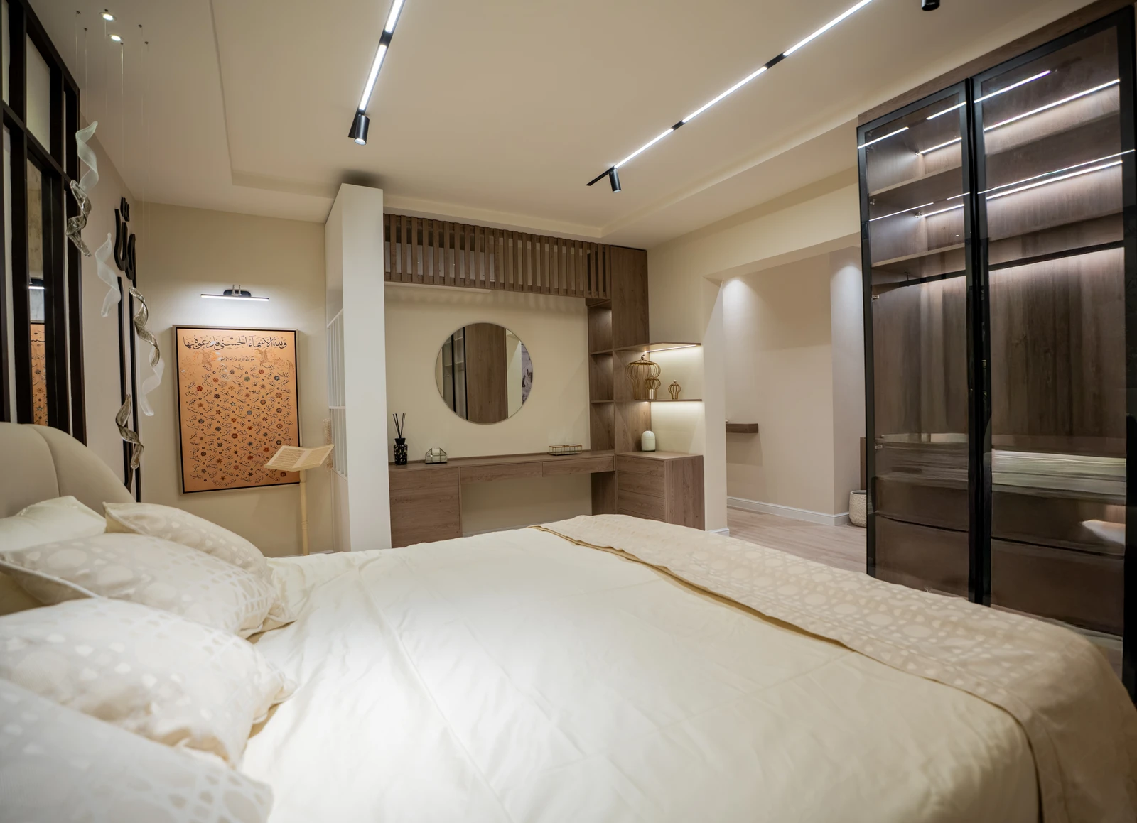 Neo-Classic Master Bedroom Suite renovation detail