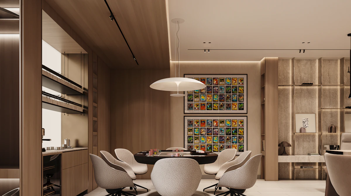 basement lounge render
