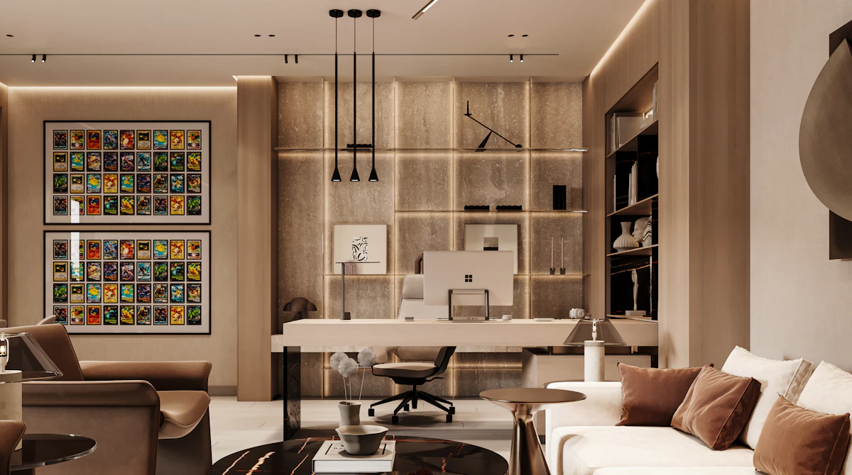 basement lounge render