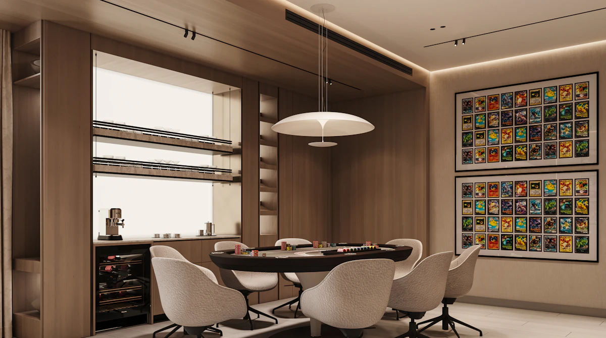 basement lounge render