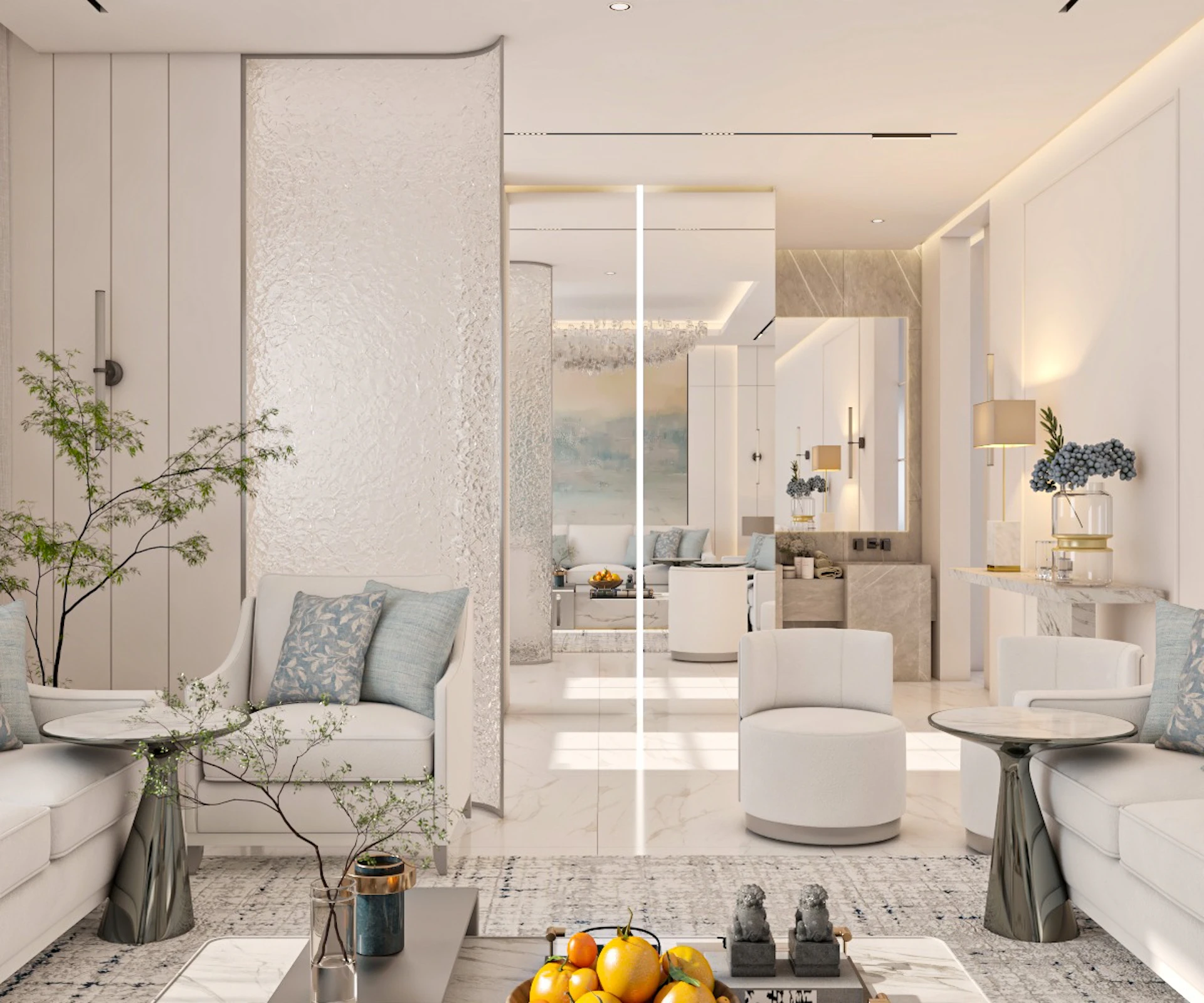 Modern Luxury Living Space render
