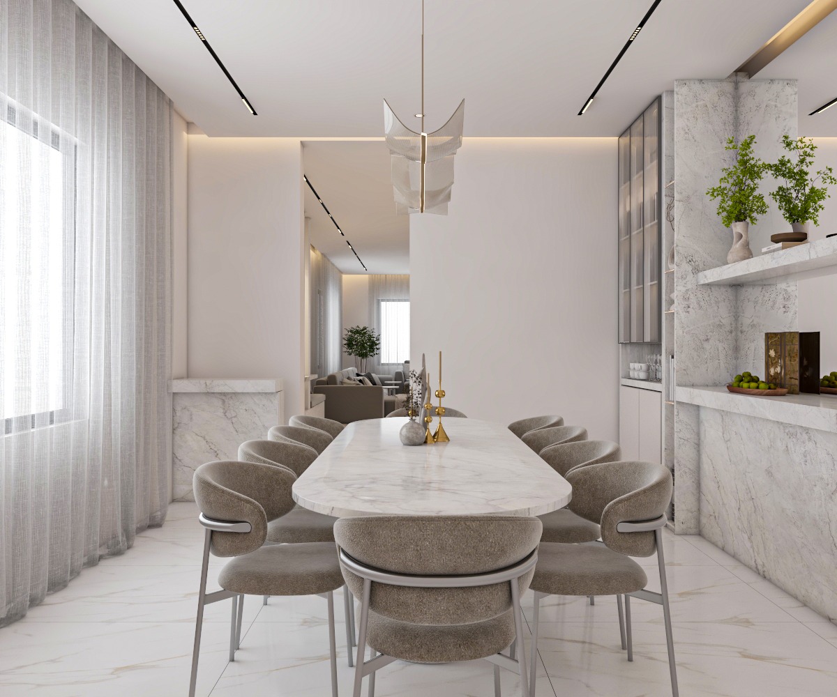 Modern Luxury Living Space render