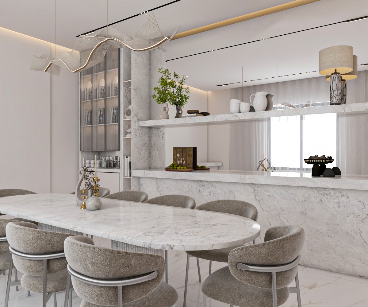 Modern Luxury Living Space render