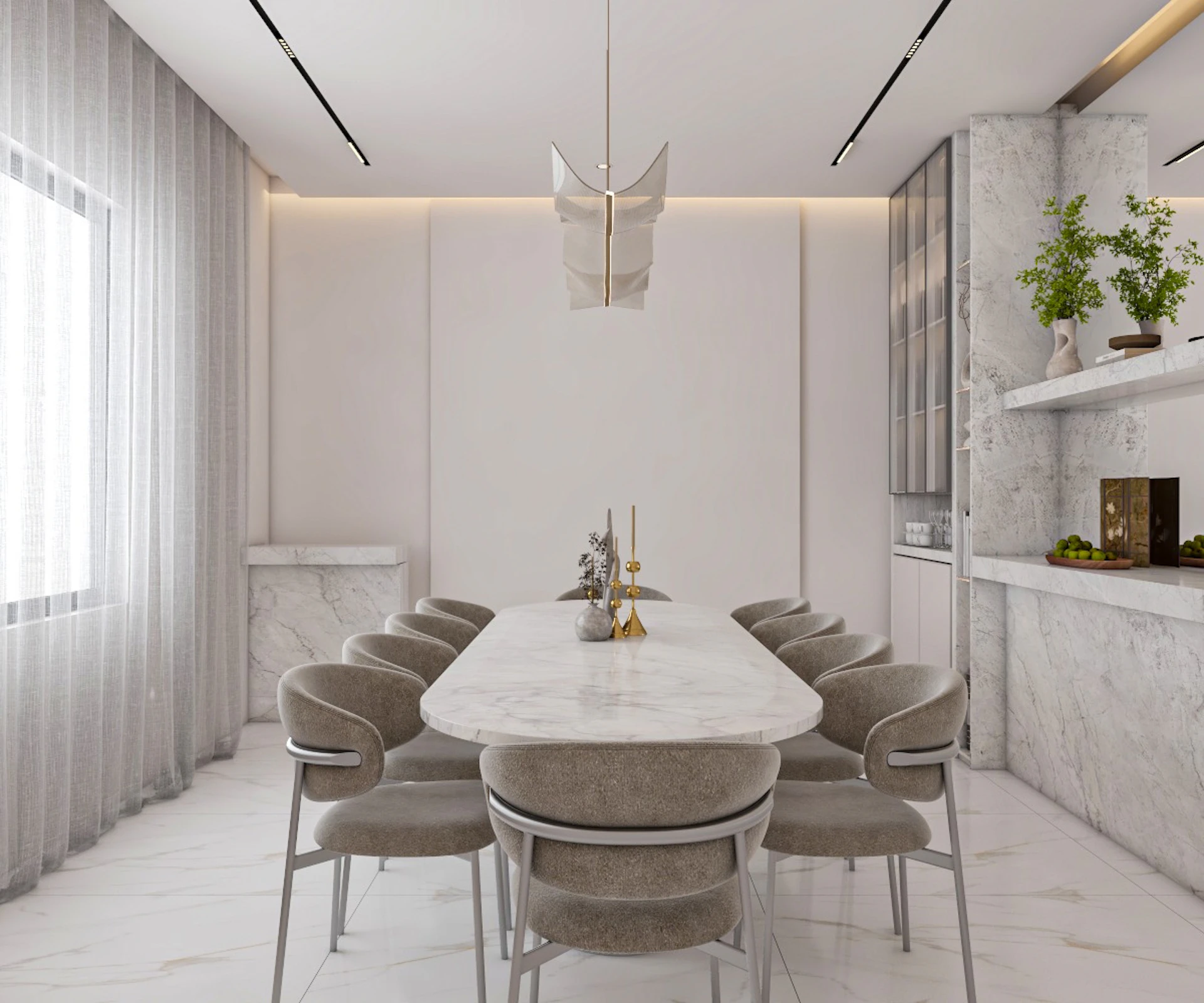Modern Luxury Living Space render