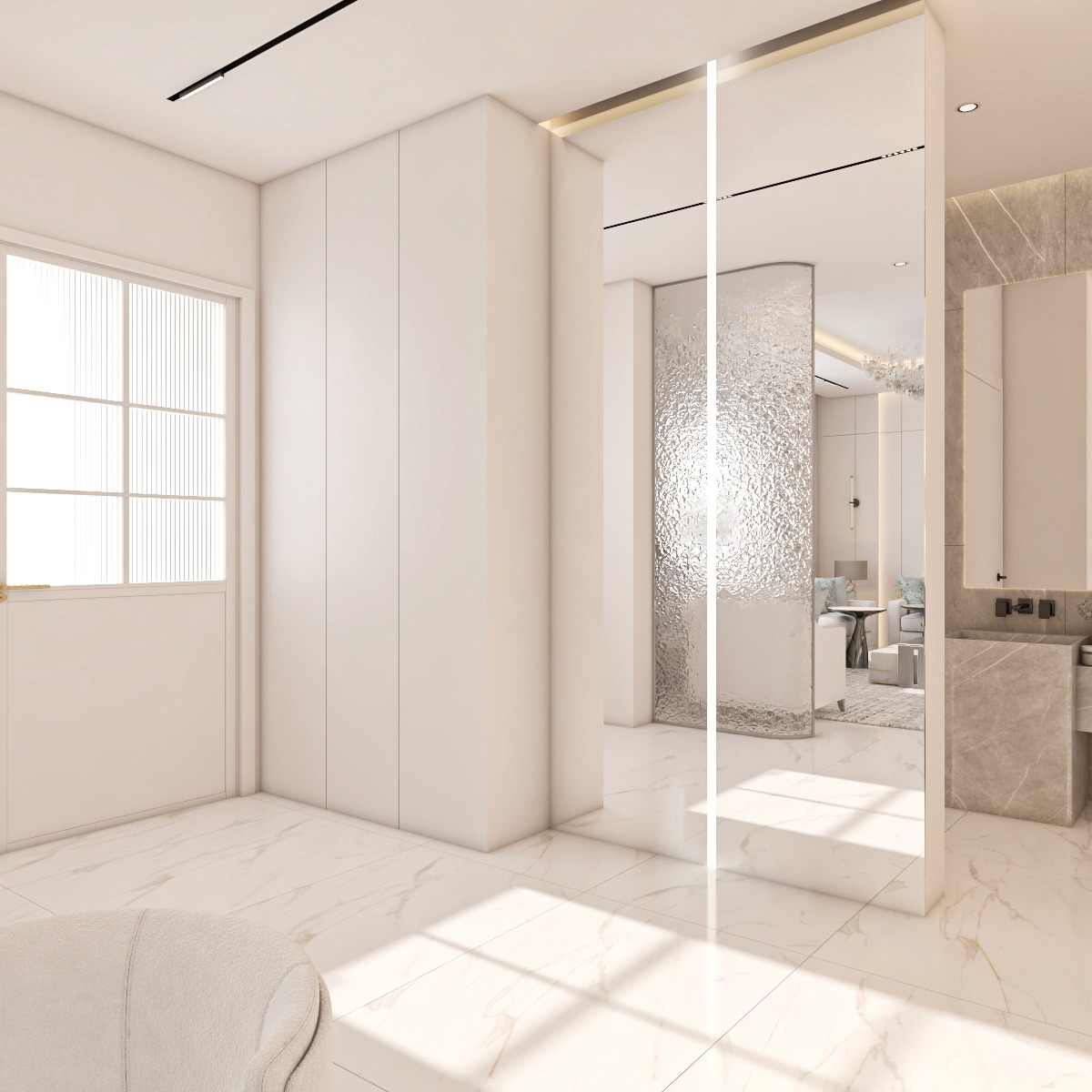 Modern Luxury Living Space render