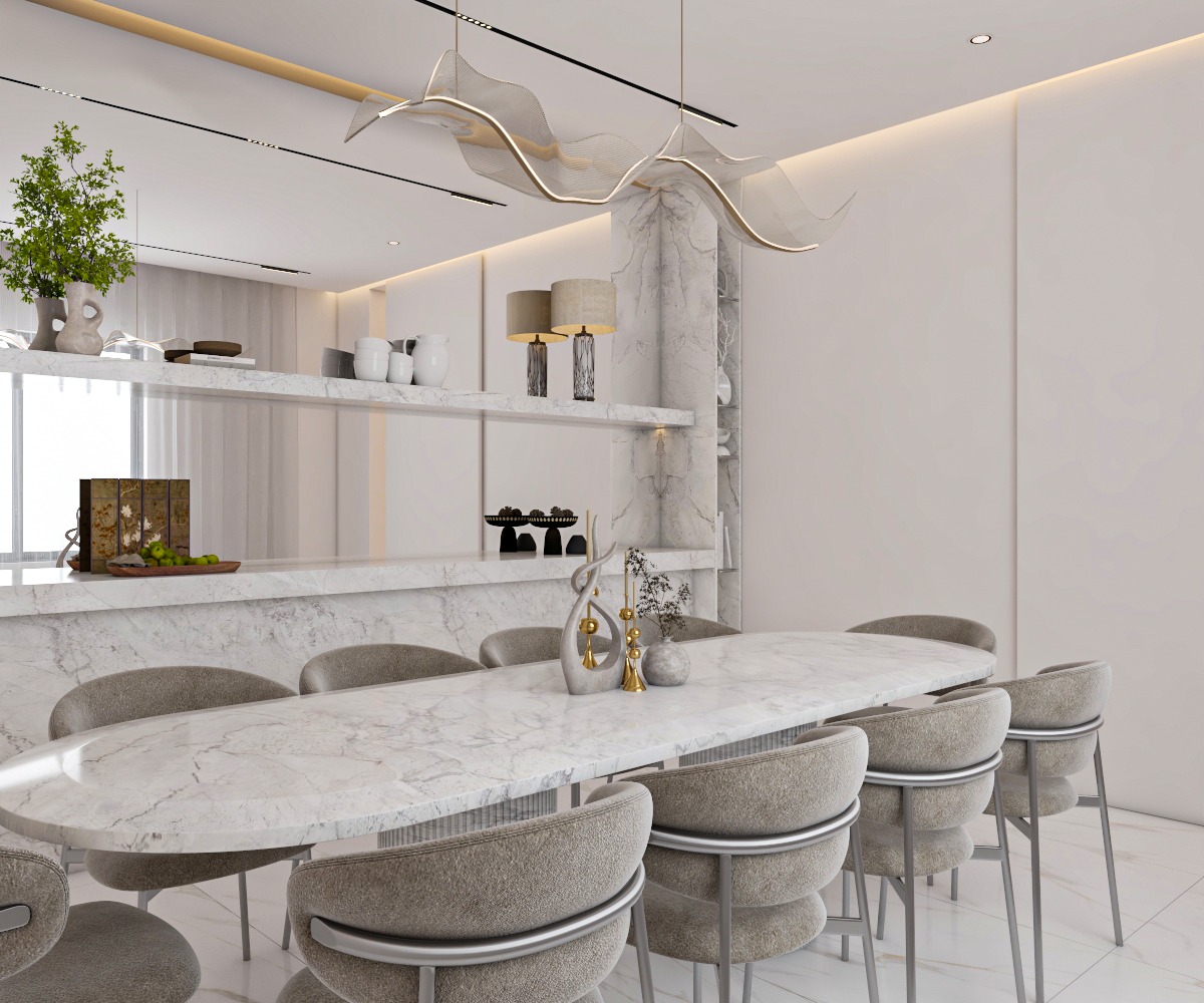 Modern Luxury Living Space render
