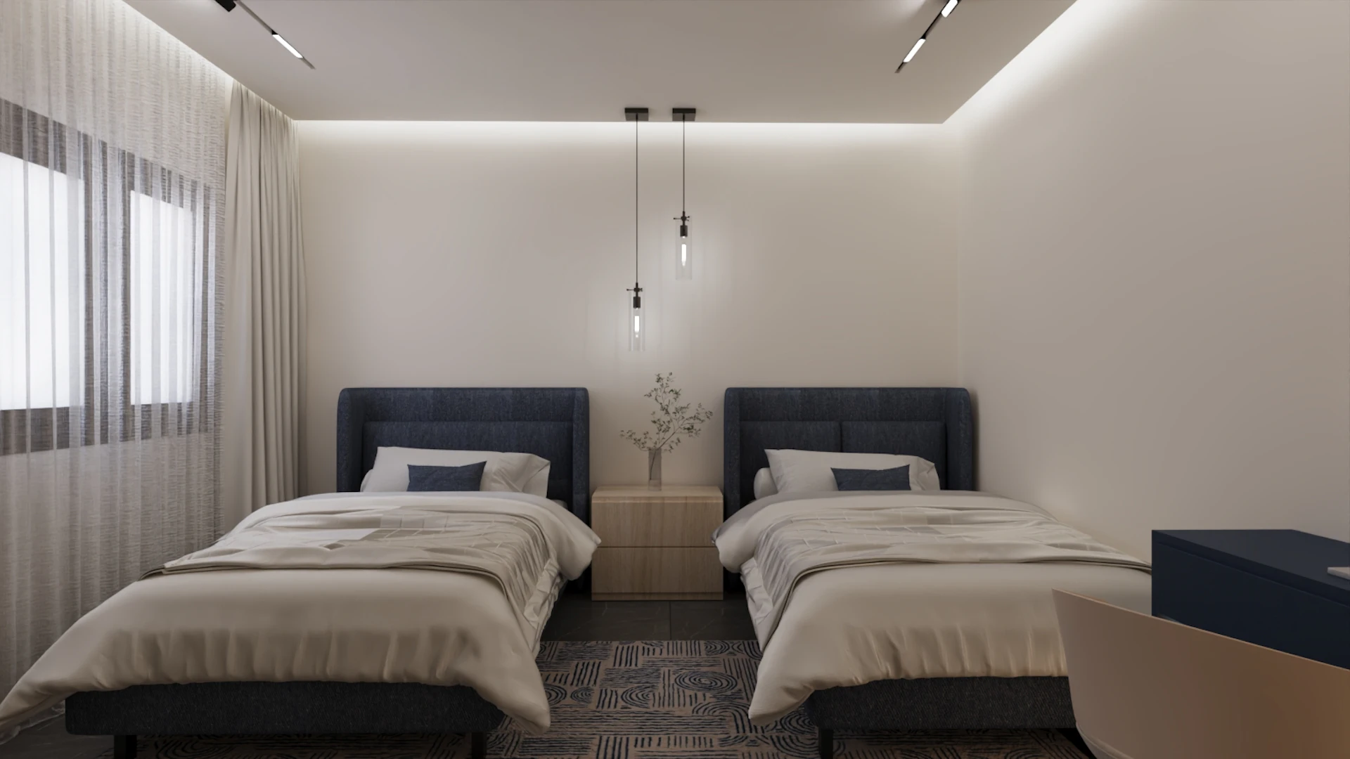Contemporary Boys Bedroom Interior Design in Riyadh