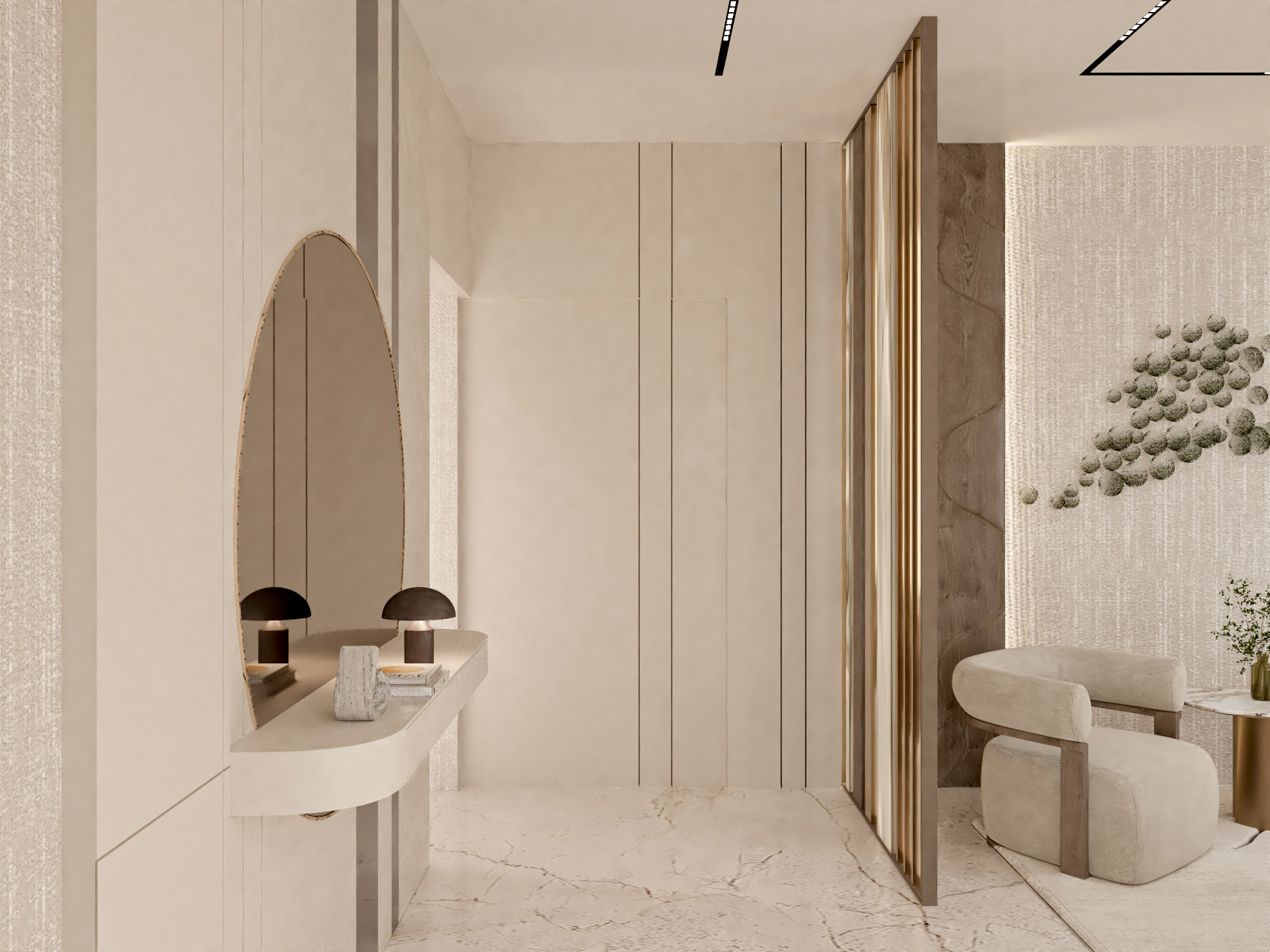 High-end New Classic majlis with curated furnishings and elegant interior