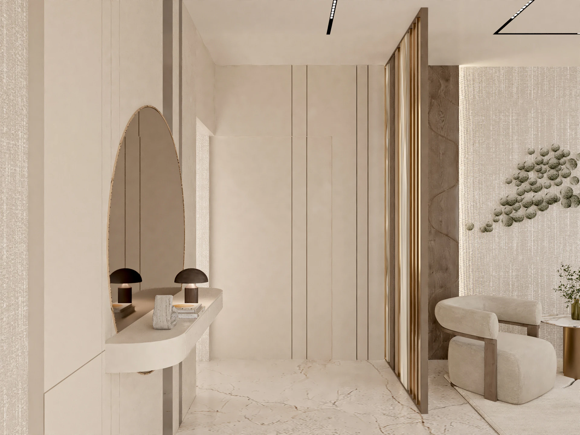 High-end New Classic majlis with curated furnishings and elegant interior