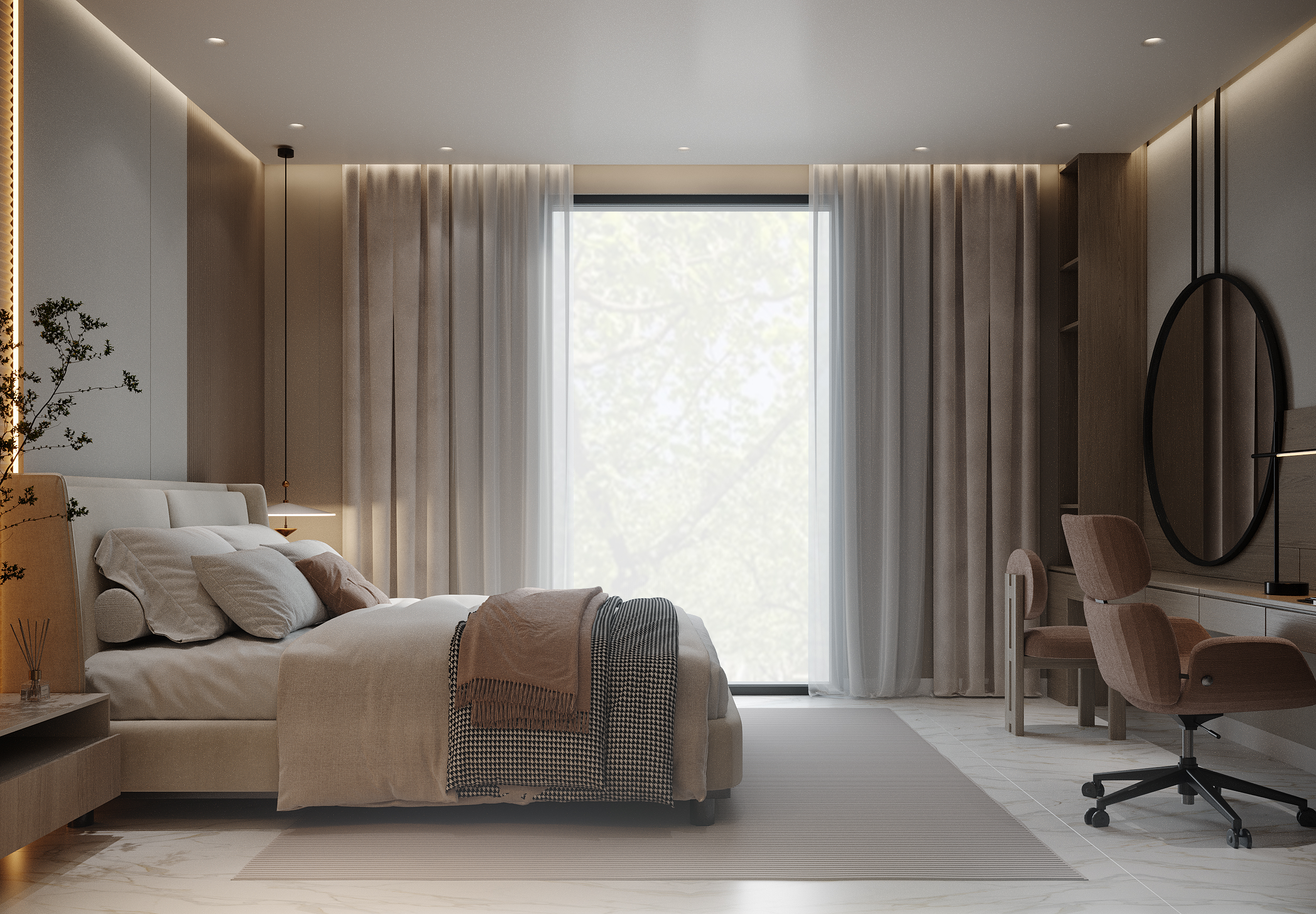 Luxury modern bedroom suite designed for comfort and everyday living