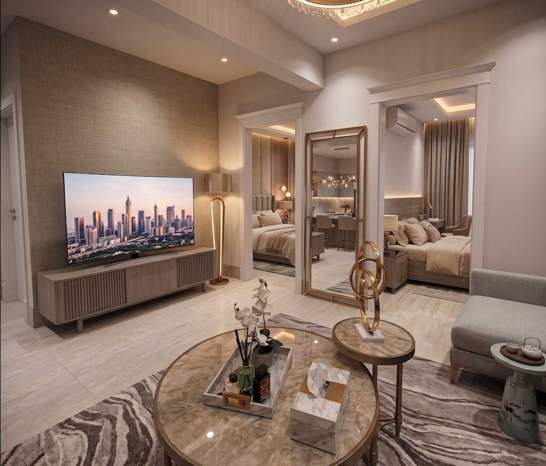 3d render for a airbnb apartment