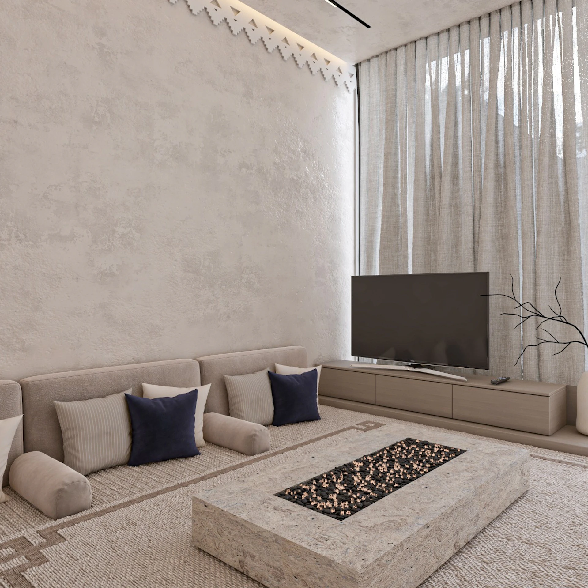 Luxury Saudi outdoor majlis with comfortable seating for gatherings