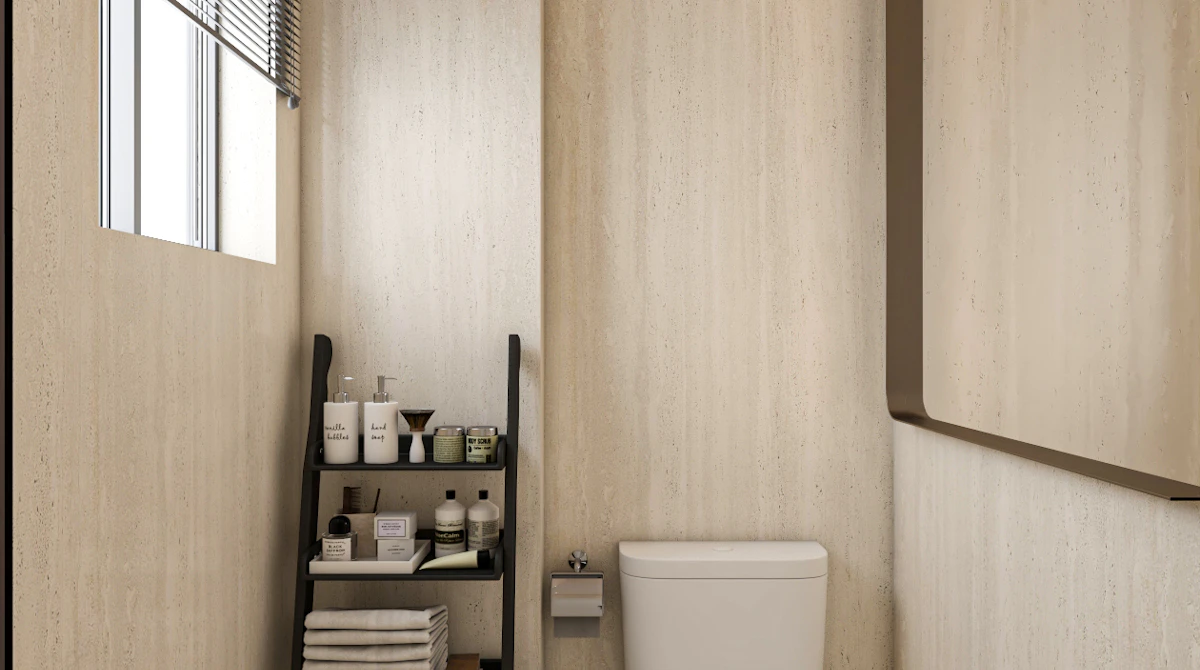 Contemporary Riyadh bathroom designed to encourage relaxation