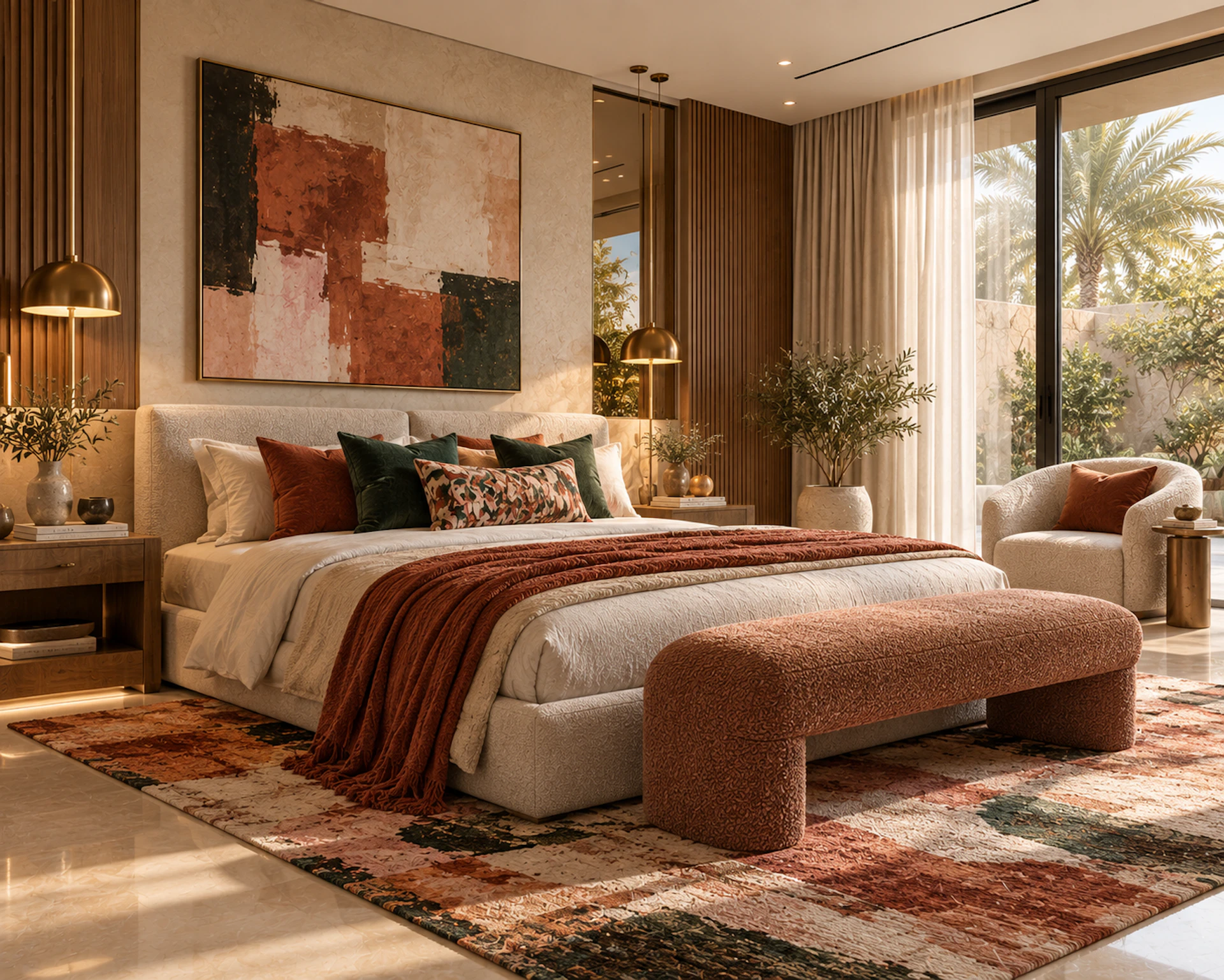colorful bedroom