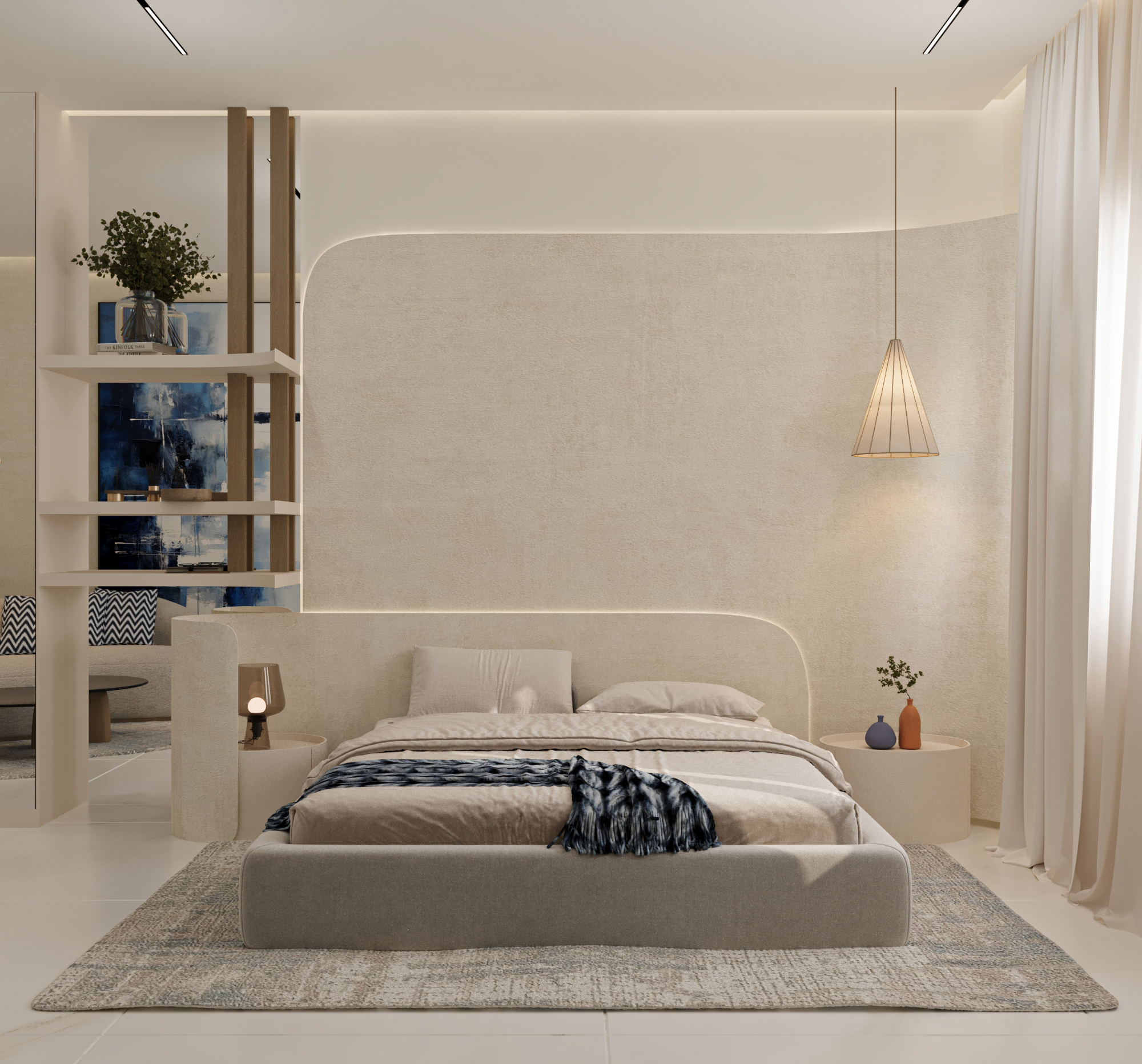 modern japandi bedroom